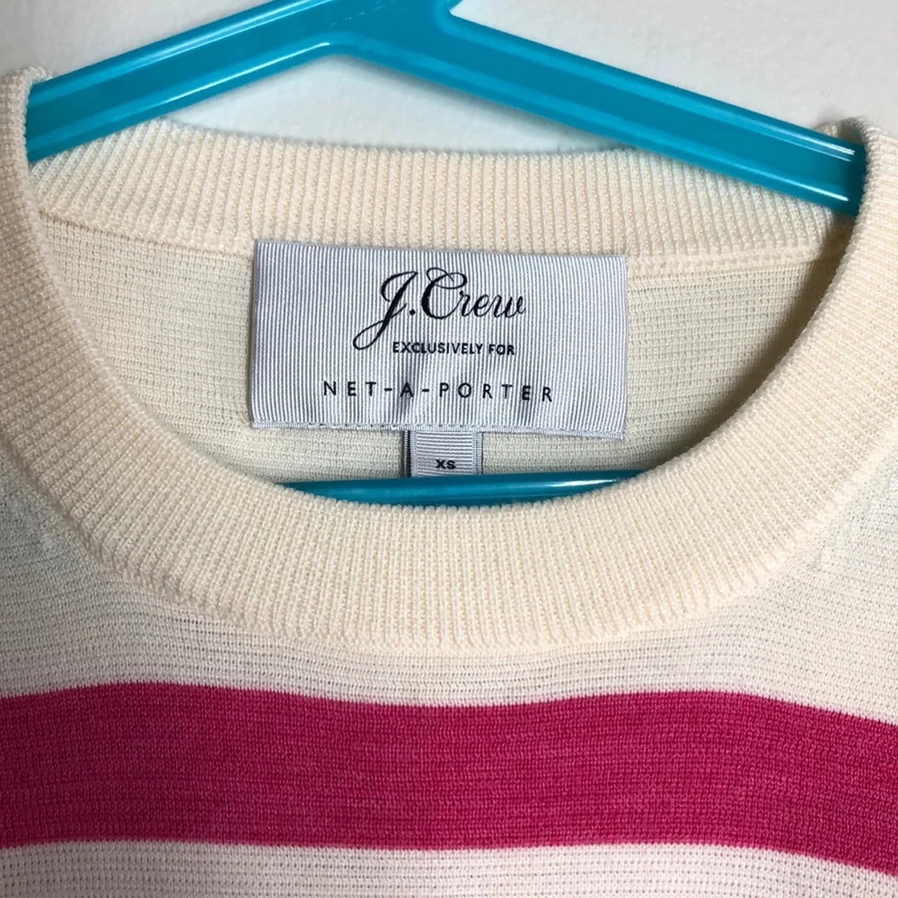 J Crew For Net-A-Porter Stripe Sweater Size Xs - image 5